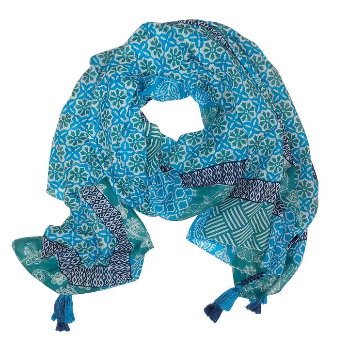 Sahana Summer Wrap Turquoise for wholesale by Chloe & Lex