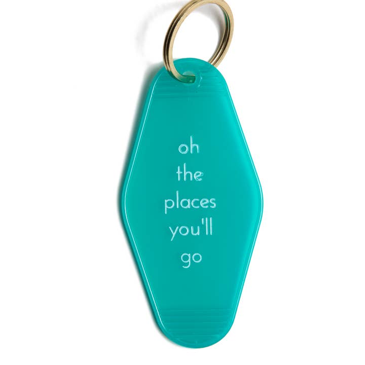 Oh The Places You'll Go Motel Key Tag for wholesale by He Said, She Said