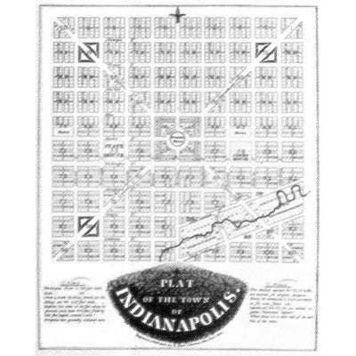 Indianapolis 1821 for wholesale by Historic Urban Plans, Inc.