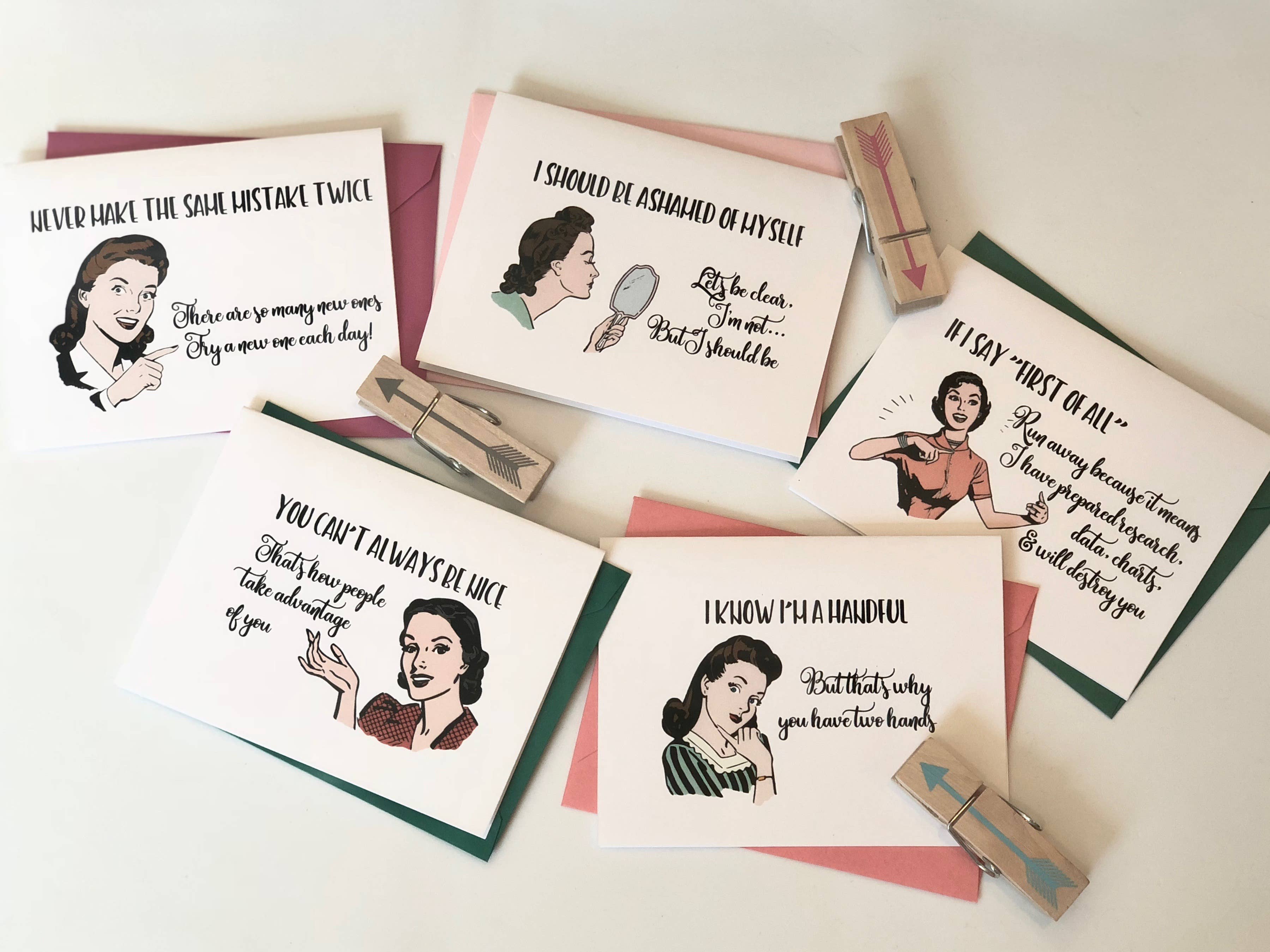 The Mad Padder – wholesale Everyday greeting card – Witty Women Note Card - I Will Destroy You - Funny Greeting2