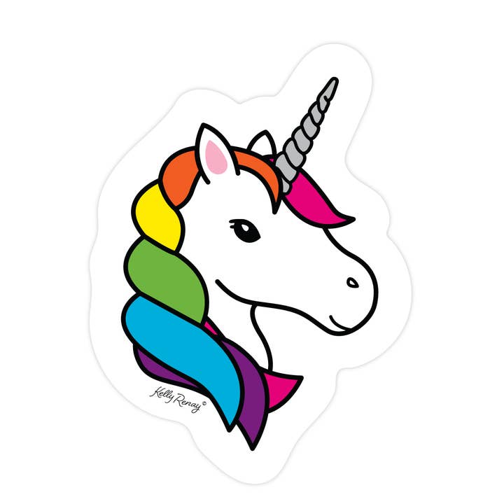 Unicorn Sticker for wholesale by Kelly Renay