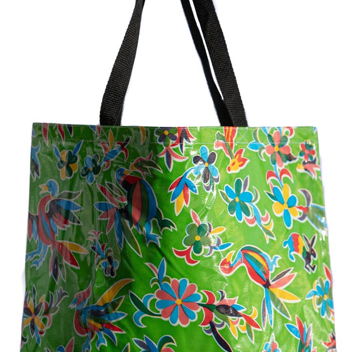 Oilcloth International - Wholesale Tote Bag - Women's - Lime Aztec Large Tote0