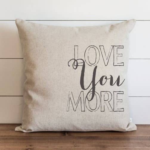 Porter Lane Home - Wholesale Throw Pillow Cover - Love You More 2 Pillow Cover0