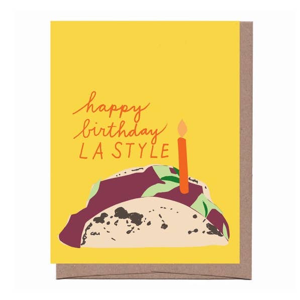 Cartão de Aniversário Taco Cidade Taco por atacado de La Familia Green