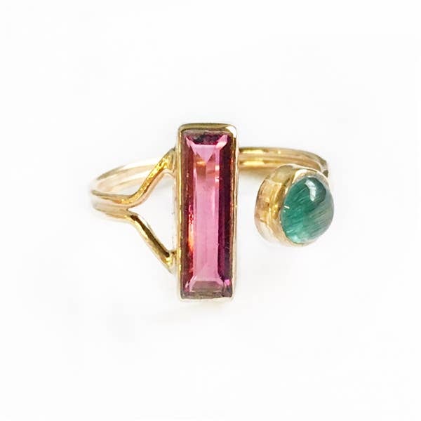 Betoverende toermalijn ring verstelbaar voor wholesale door Great Falls Jewelry