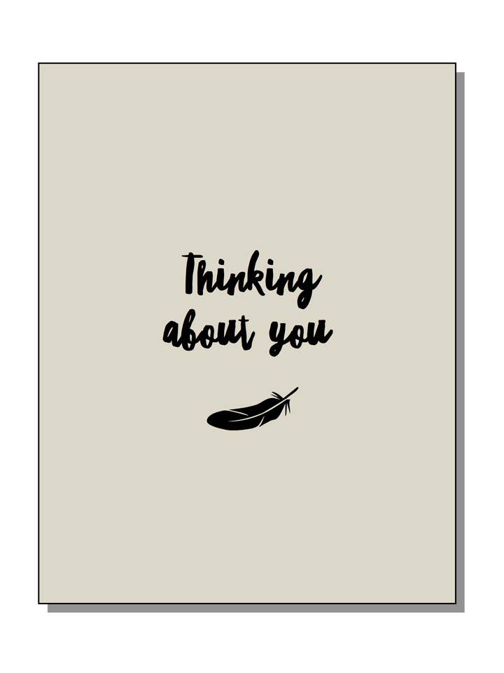 Carte Penser à You pour la vente par jack + ella paper