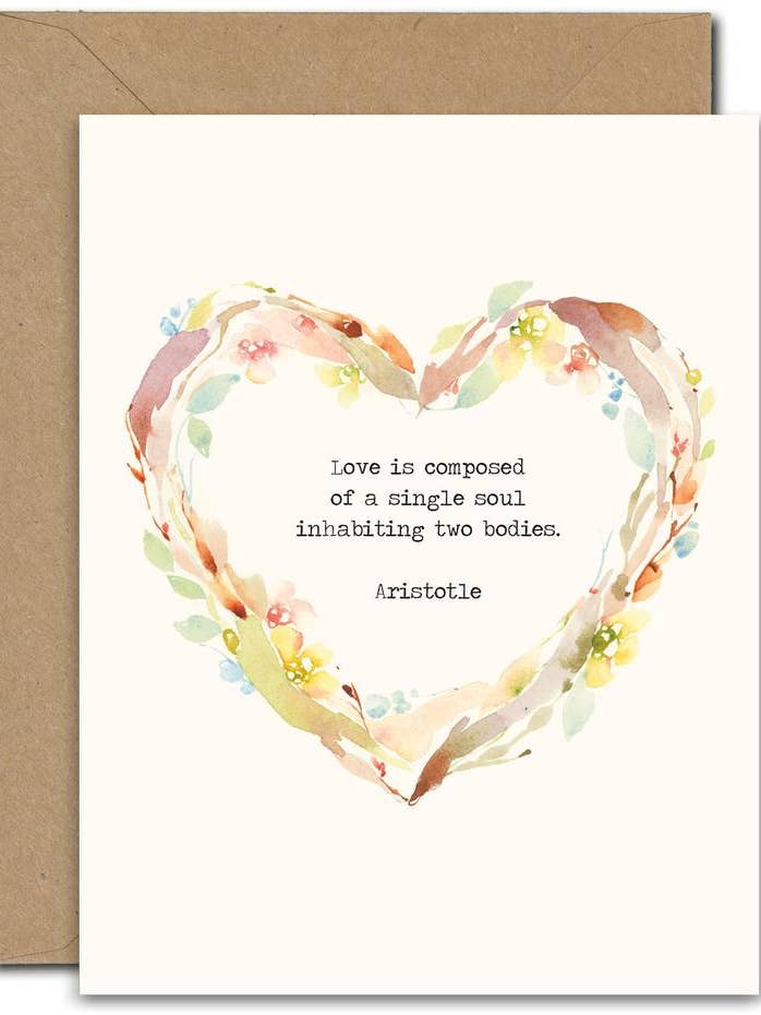 Aristoteles WENSKAART voor wholesale door June Watercolor