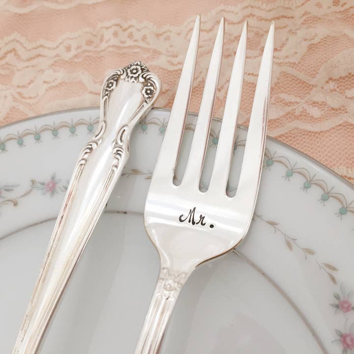 Lorelei Vella - Wholesale Table fork - Mr. & Mrs. vintage cake forks4
