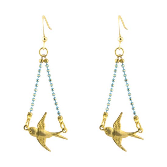 Swallow Bird Earring for wholesale by Santore Jewelry Company