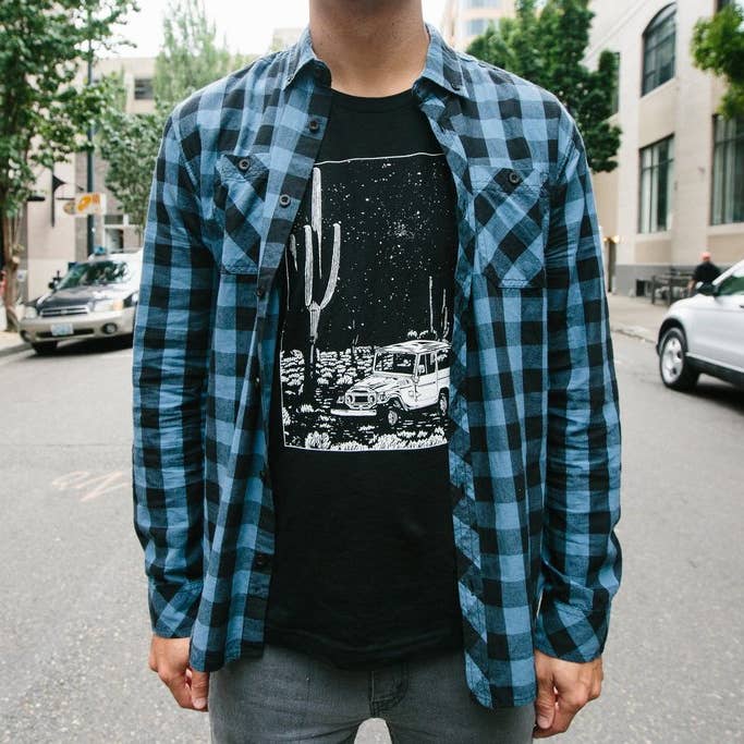 Moore Collection - Wholesale Screen Printed T-Shirt - Men's - Black - Desert Cruiser Tee2