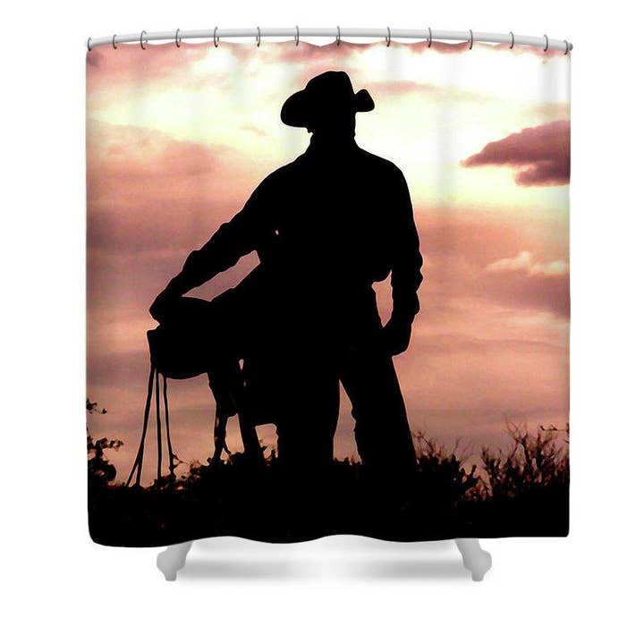 Deixando a cortina de chuveiro Wick por atacado de Amanda Smith Western Art, LLC