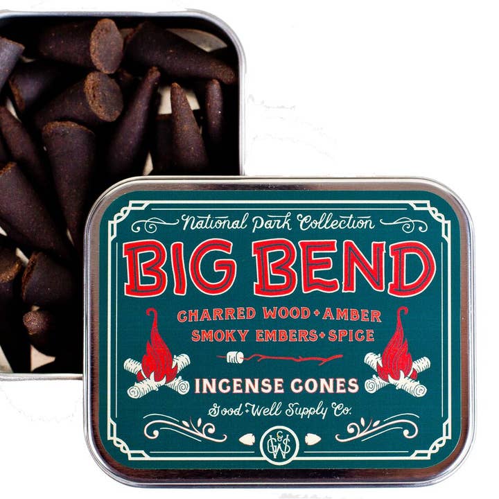 Good & Well Supply Co. - Wholesale Incense - Big Bend Incense - Charred Wood Smoky Embers Amber + Spice