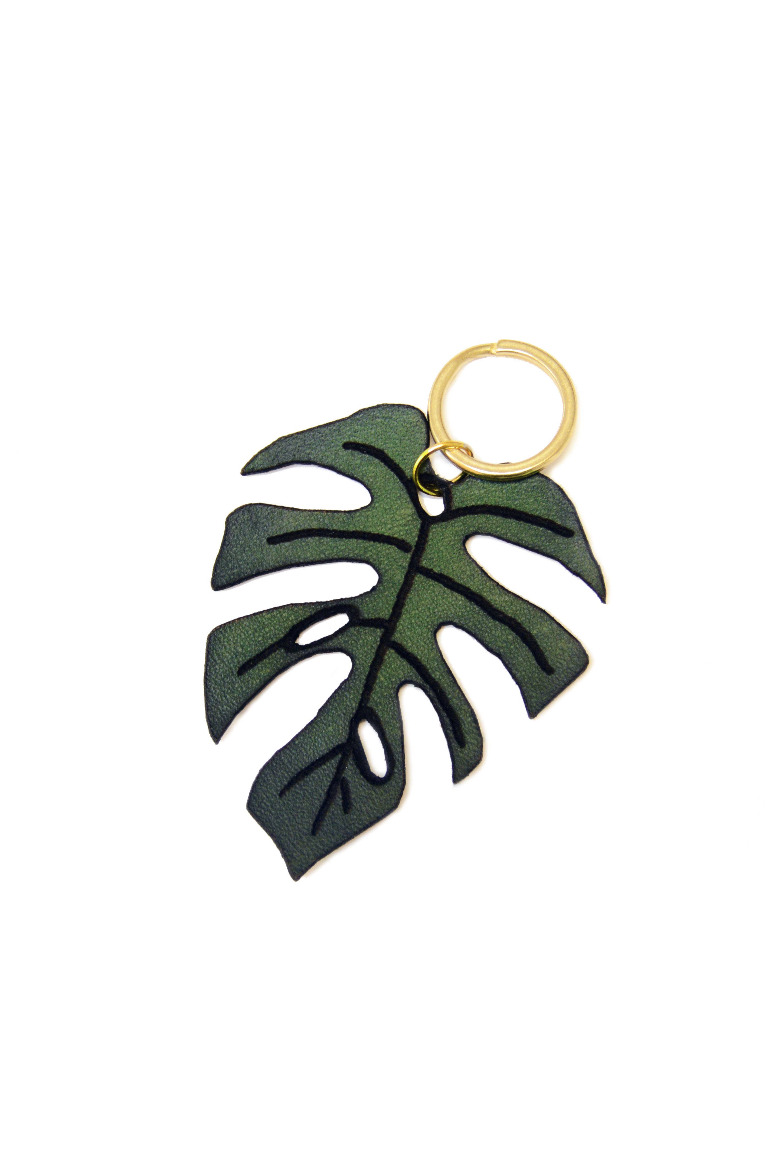 Stitch & Shutter - Wholesale Keychain - Women's - Monstera Leaf Keychain