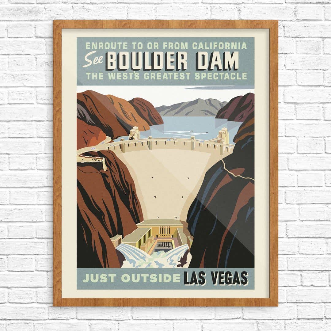 Fridgedoor - Wholesale Magnet - 2.5'' x 3.5'' See Boulder Dam Vintage Travel Magnet0
