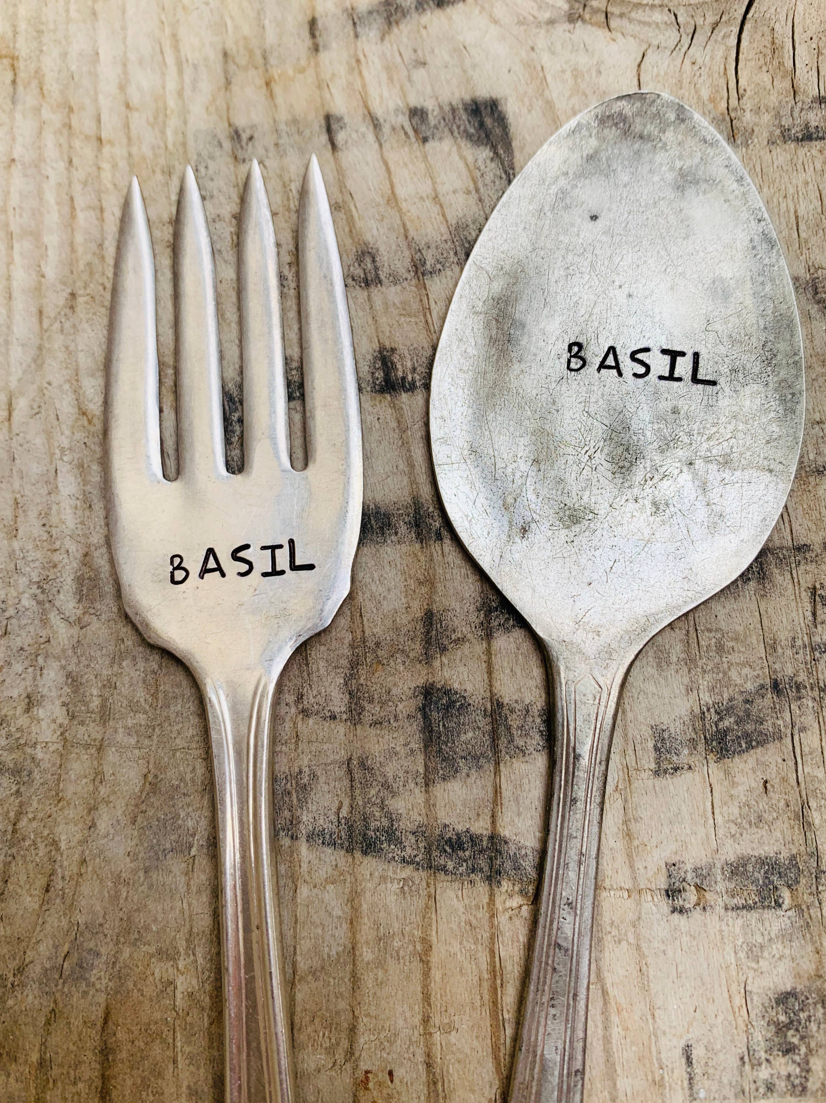 Pumpernickel and Wry - Wholesale Garden/Lawn Stake - Herb Garden Marker Plant Stakes - vintage, hand-stamped2