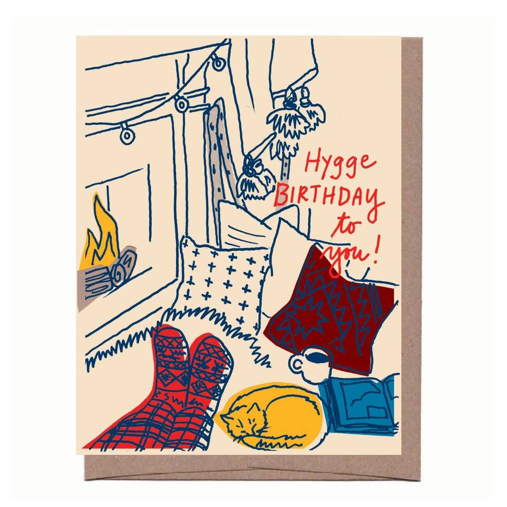 La Familia Green - Wholesale Birthday Card - Hygge Birthday Greeting Card1