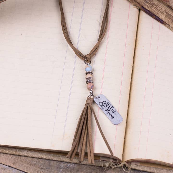Light Wild and Free Car Charm/Necklace for wholesale by ReLoved by Honey and Me featuring Simply Saguaro