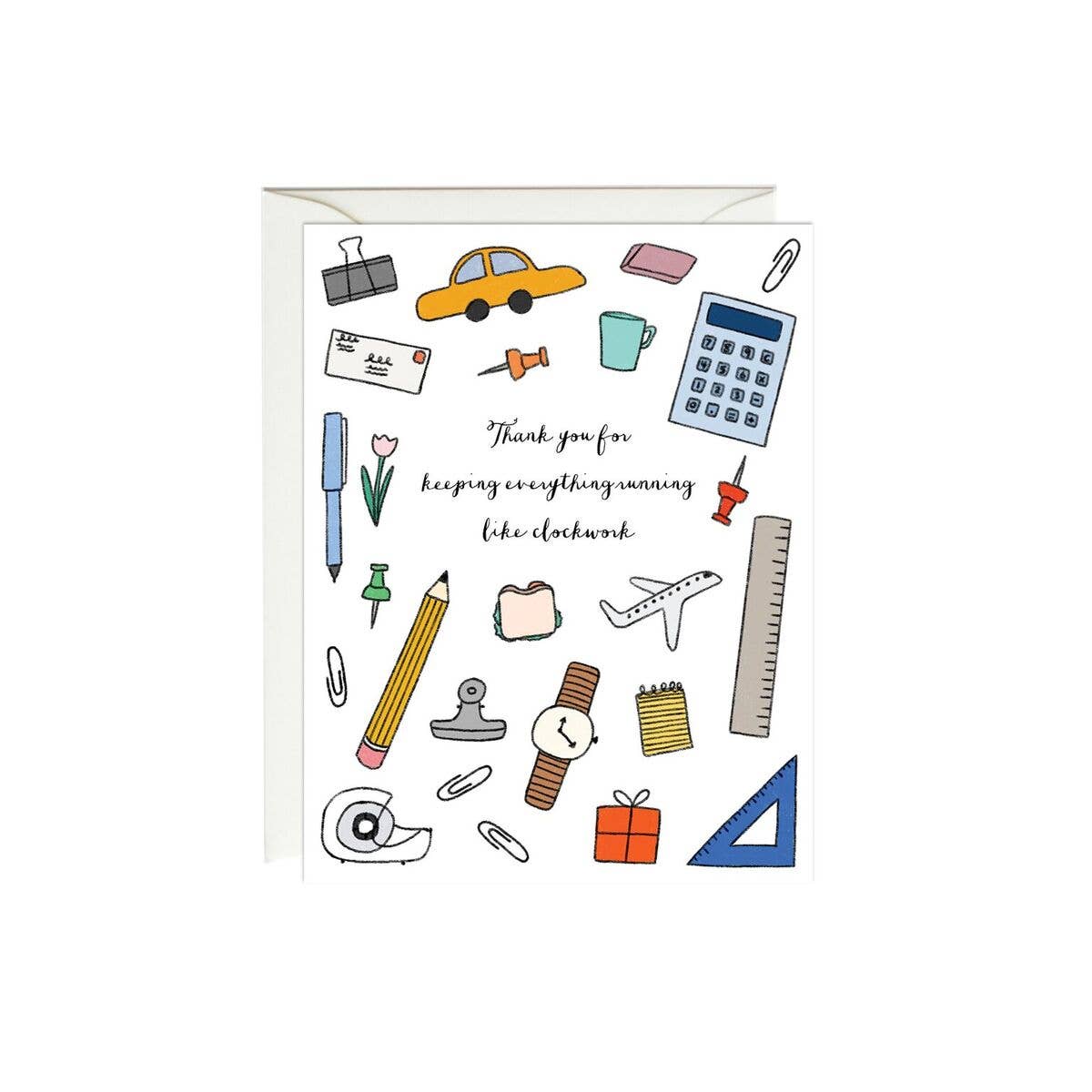 Paula & Waffle - Wholesale Thank You Card - Office Supplies Thank You Card