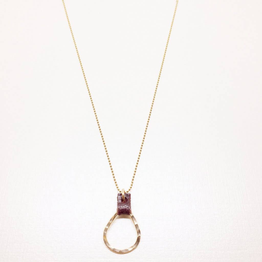 Devon Dowd Designs - Wholesale Pendant/Charm Necklace - Extra Small Teardrop & Leather3