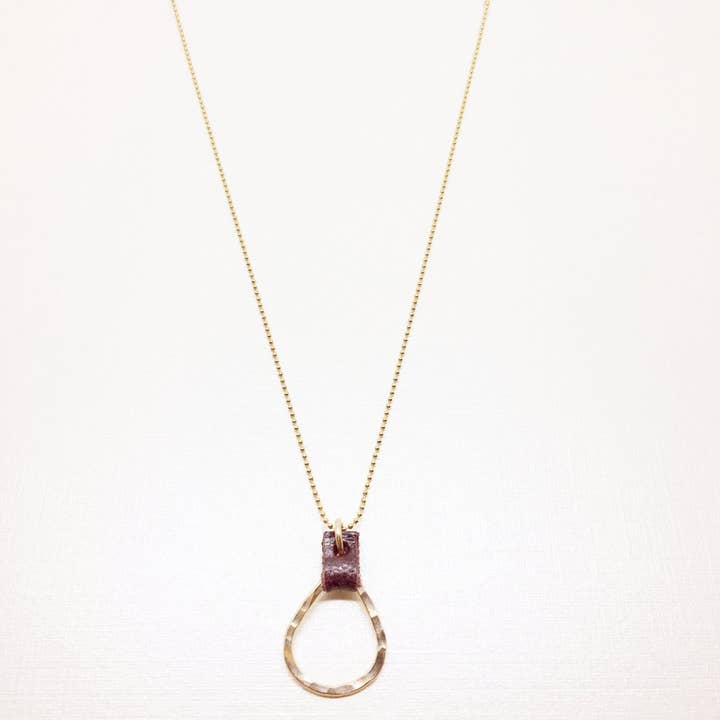 Devon Dowd Designs - Wholesale Pendant/Charm Necklace - Extra Small Teardrop & Leather3