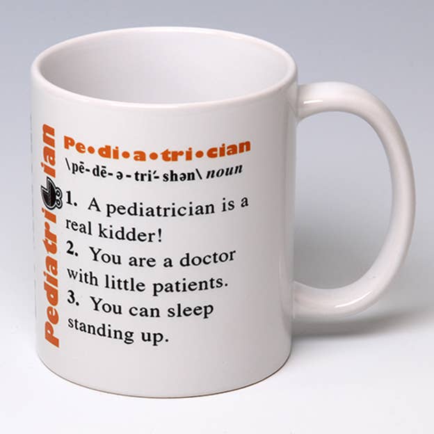 Whimsical Pediatrician Mug for wholesale by Liane Fried Studio