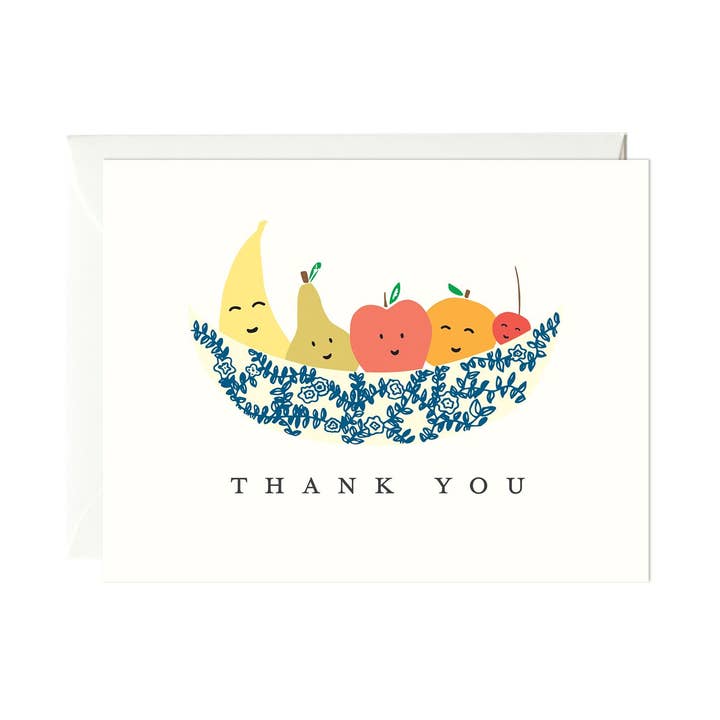 Paula & Waffle - Wholesale Thank You Card - Fruit Bowl Thank You Card0