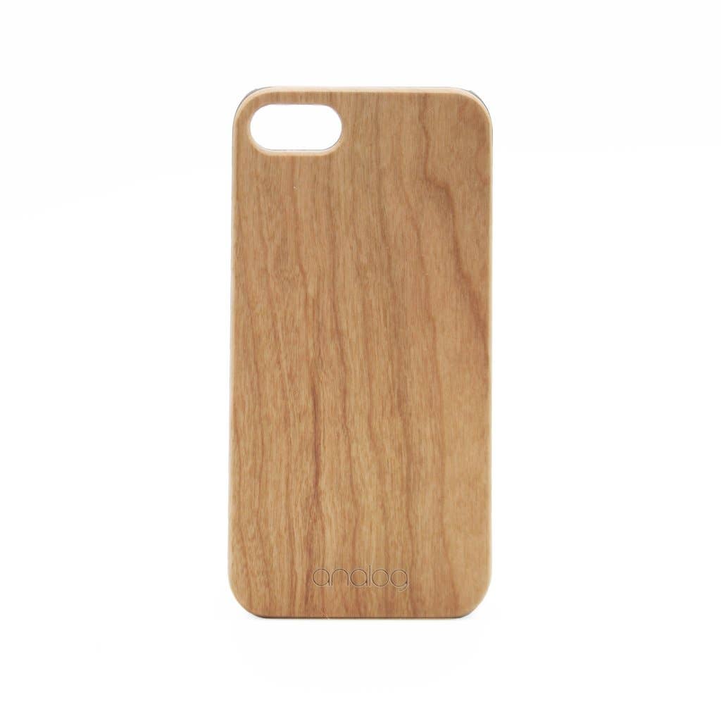 Analog Watch Co. - Wholesale Phone Case - Unisex - Cherry Wood iPhone Case (SE Series 2 or lower)0