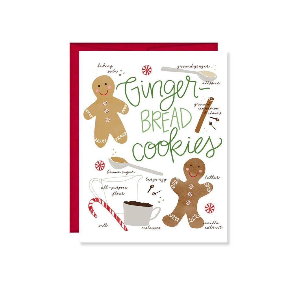 Pen & Paint - Wholesale Christmas Card - Gingerbread Cookie Holiday Card