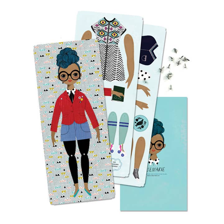 Of Unusual Kind - Wholesale DIY Craft Kit - Kids - ROSEMARIE PAPER DOLL KIT