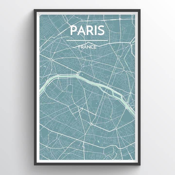 Paris City Map for wholesale by Point Two Design Group