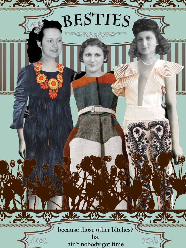 321L 16" x 24" Besties Canvas for wholesale by Erin Smith Art