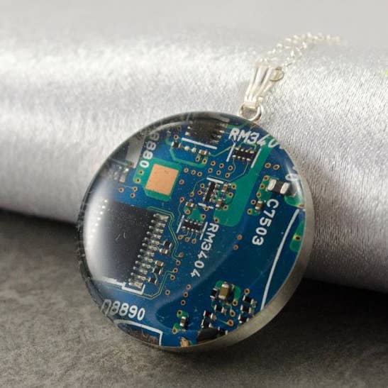 Sterling Silver Large Necklace for wholesale by Circuit Breaker Labs