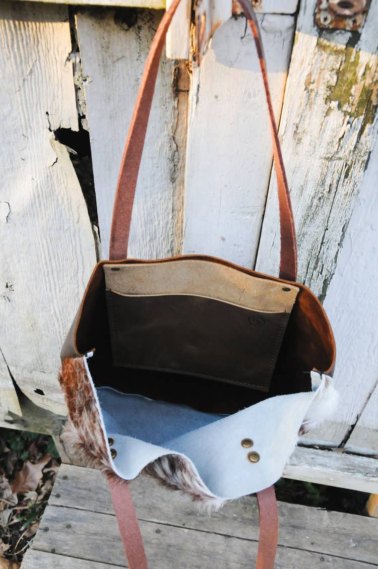 Hawks & Doves - Wholesale Tote Bag - Women's - Cowhide Tote Short1