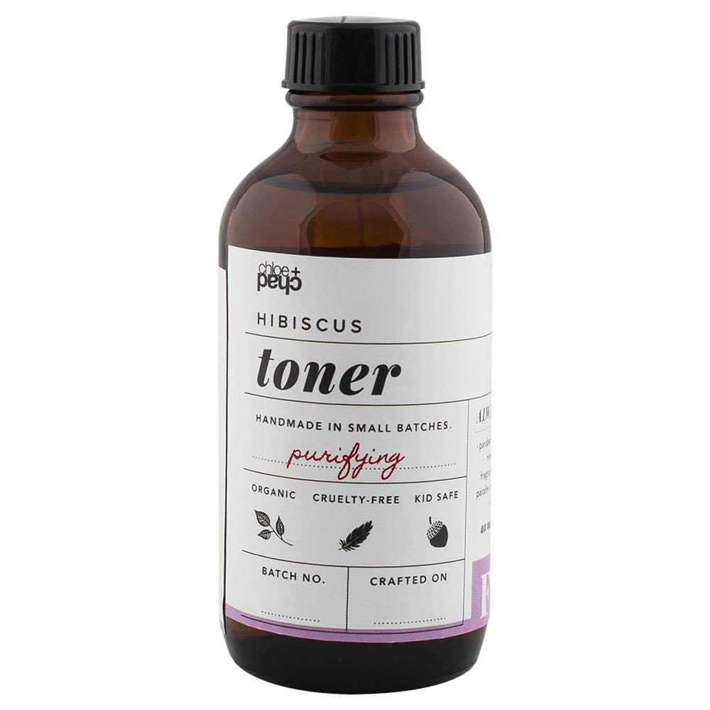 Chloe + Chad - Wholesale Facial Toner - 4 oz Hibiscus Face Toner0