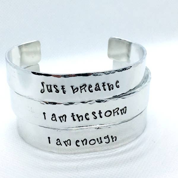 Me and My Sweet Pea – Großhandel Manschettenarmband – Manschettenarmband Ich bin genug Inspiration Schmuck, Statement