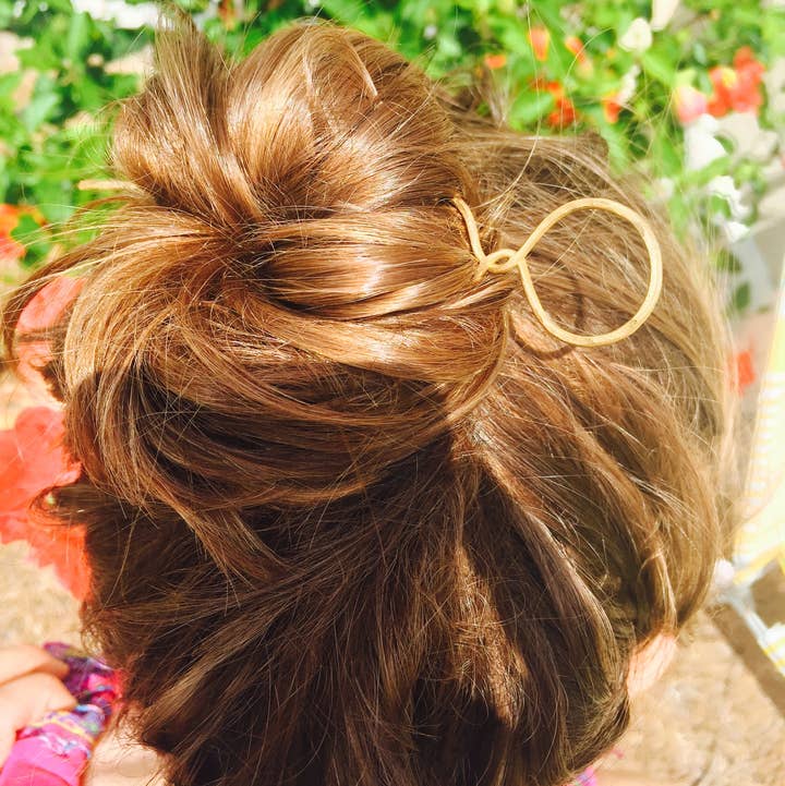 La Soucique Studio Metalsmithing - Wholesale Hair Pin - Brass People Hair Fork0