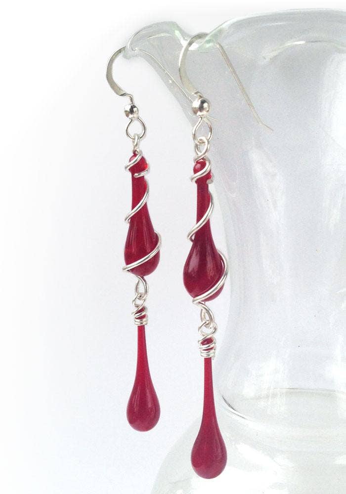 Sundrop Jewelry - Wholesale Dangle Earrings - Gemini Glass Teardrop Earrings9