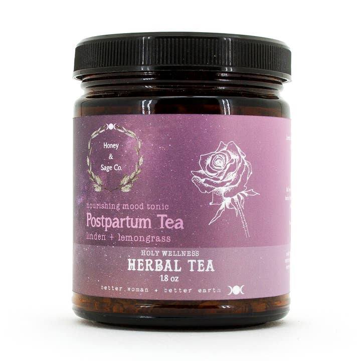 1.4 Oz Postpartum livmoder Wellness urtete for engroshandel hos Honey & Sage Co