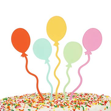 Party Balloon Cake Topper for wholesale by Alexis Mattox Design