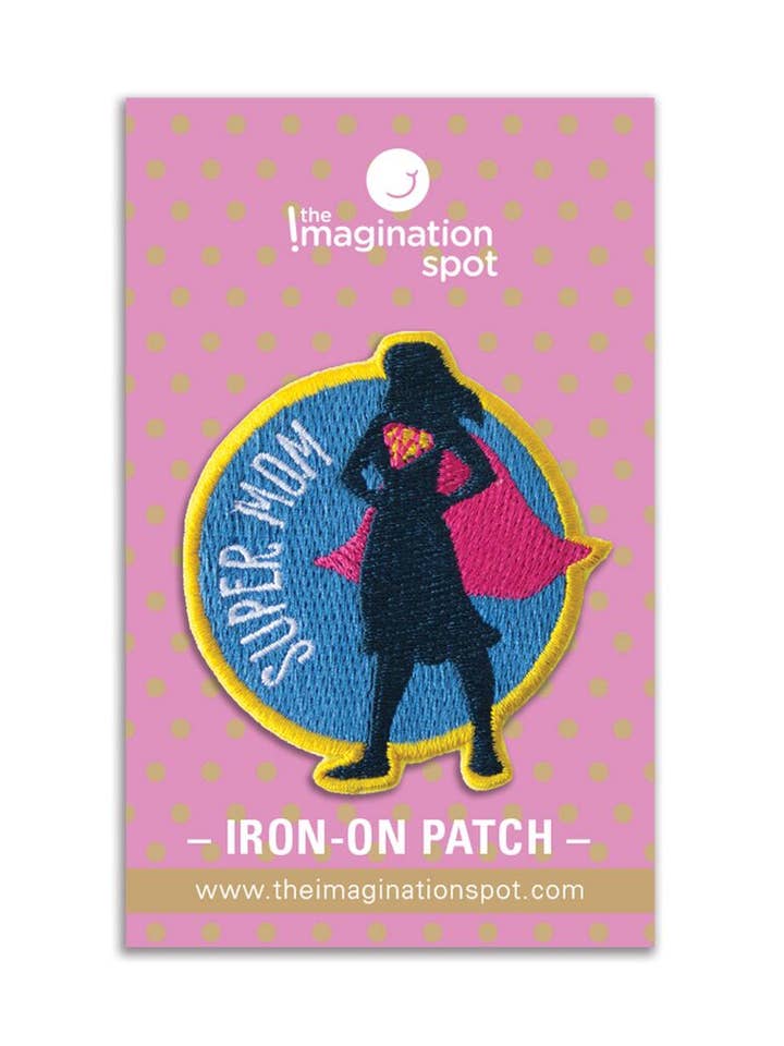 Super Mom Iron Patch for wholesale by The Imagination Spot