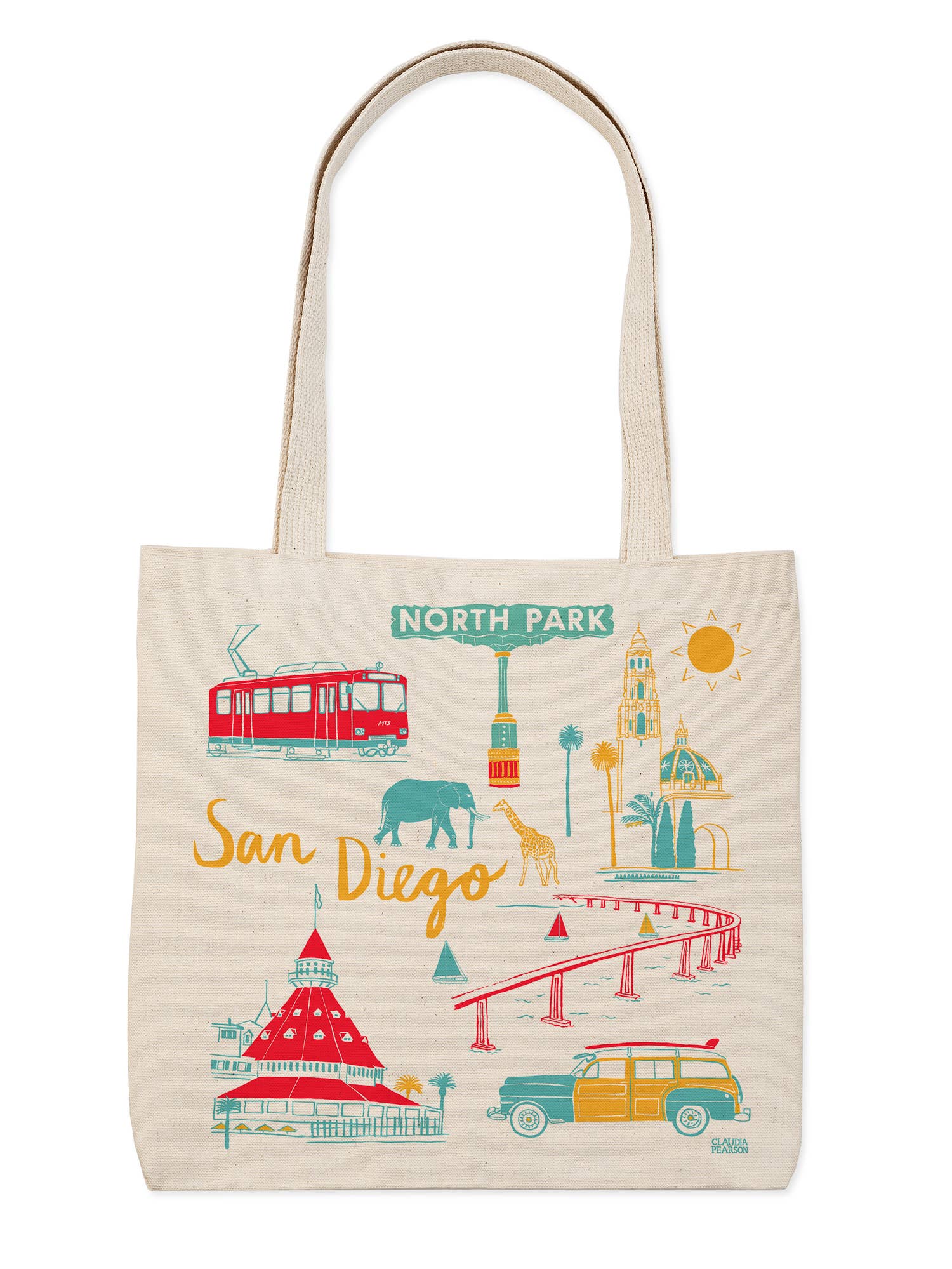 Claudia Pearson - Wholesale Tote Bag - Unisex - San Diego Everyday Tote