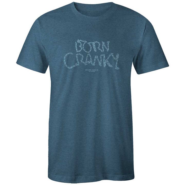 Born Cranky Tee - Deep Teal for wholesale by Open Skies Trading Co.