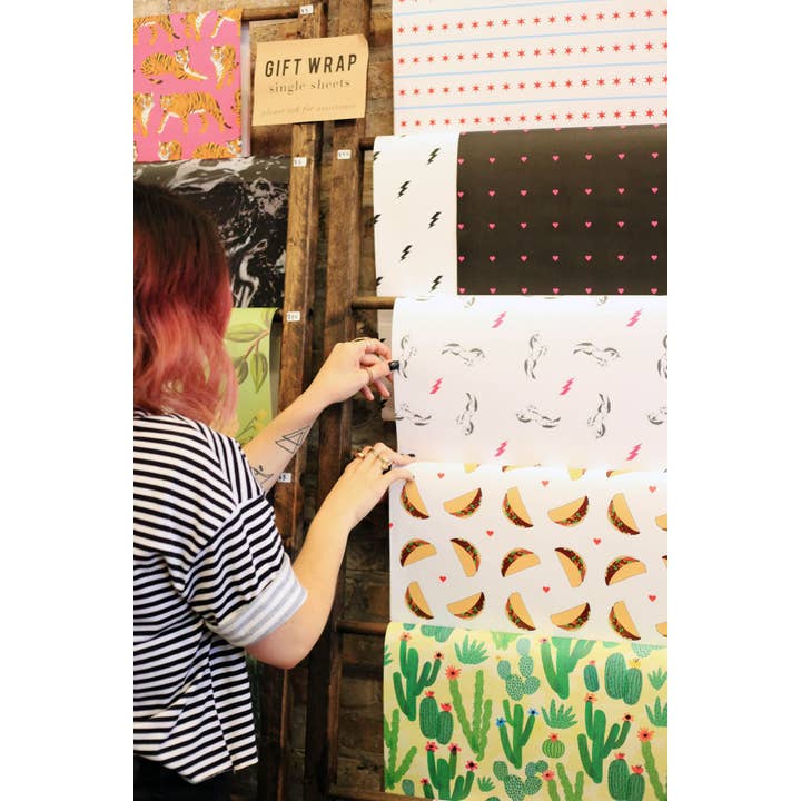 Steel Petal Press - Wholesale Wrapping Paper Roll - Christmas It Is Gift Wrapping Paper - Roll of 3 Sheets1