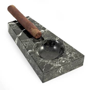 Wholesale Marble Double Cigar Ashtray - Brown for your store - Faire