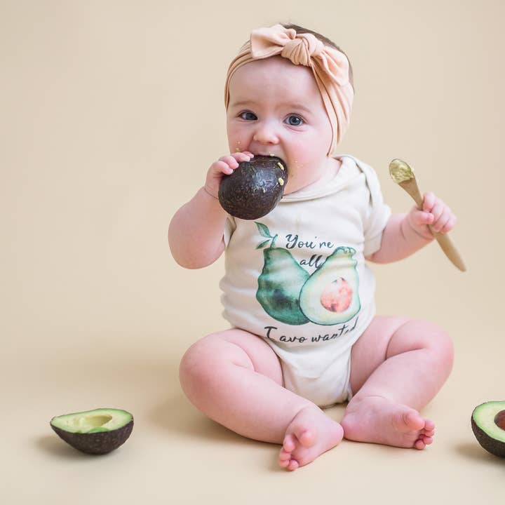 Urban Baby Co. - Wholesale Bodysuit (Non-Footed) - Baby - You're All I Avo Wanted Avocado Organic Baby Onesie & Tee
