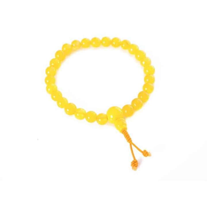 Kathmandu yogi – wholesale Beaded bracelet – Yellow Jade Bracelet Hand Mala