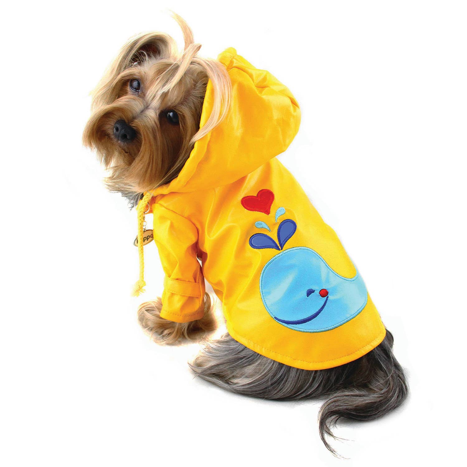 Klippo Pet - Wholesale Pet Raincoat - Dog - Splashing Whale Raincoat With Cotton Lining