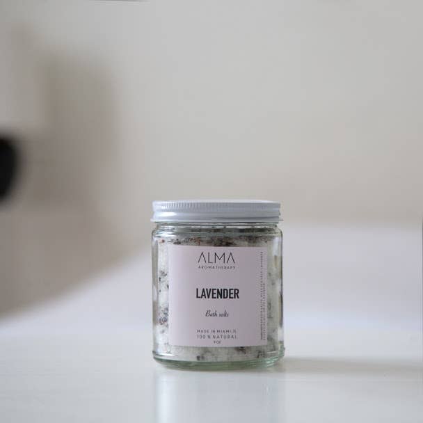 Lavender Bath Salt for wholesale by Alma Aromatherapy