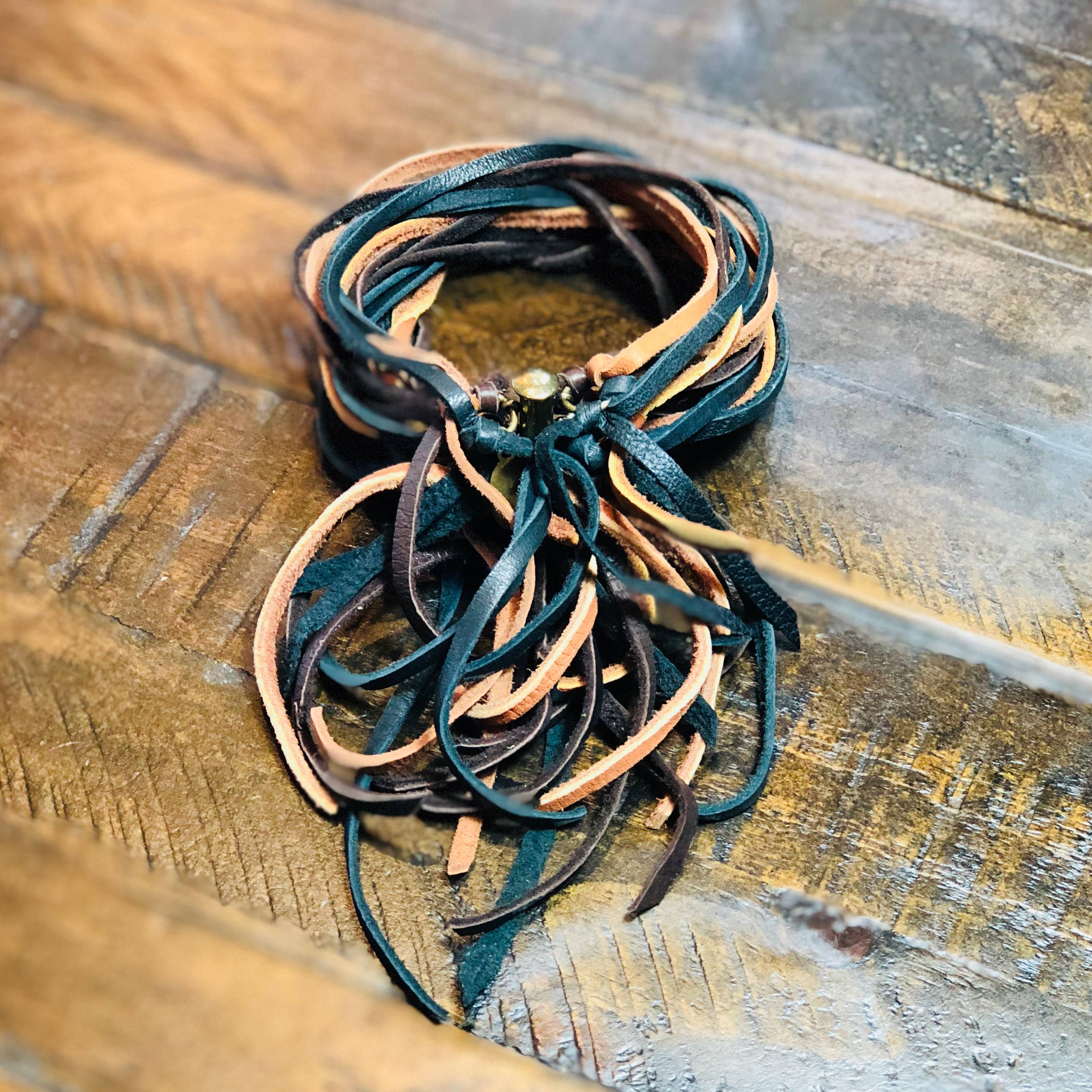 ASTALI - Wholesale Cuff Bracelet - Leather Biker Cuff - Black, Chocolate Brown, & Rust Bracelet0