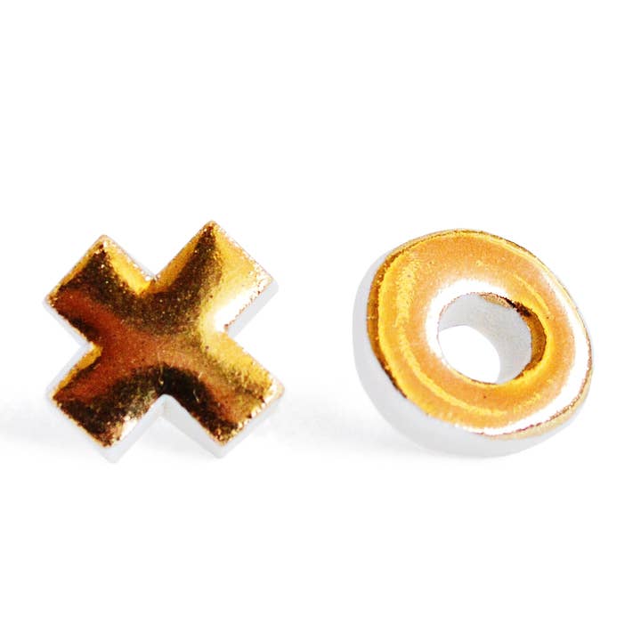 XO Studs for wholesale by Jenna Vanden Brink Ceramics
